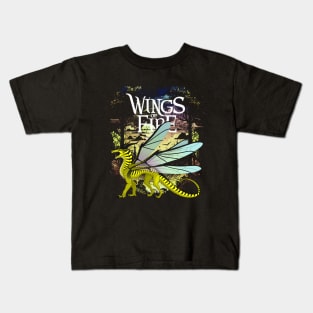 Darkstalker's Legacy Visuals From The Pages Of Wings Of Fire Kids T-Shirt